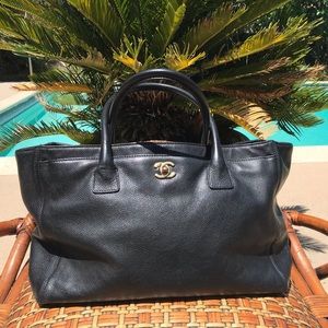 Chanel Cerf Executive Tote Leather. Authentic.
